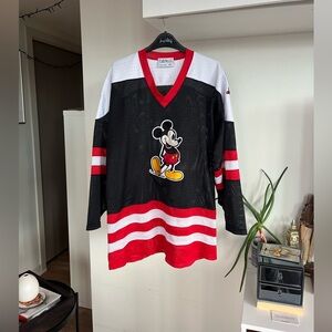 Disney Mickey Mouse Vintage Hockey Jersey Size M-L